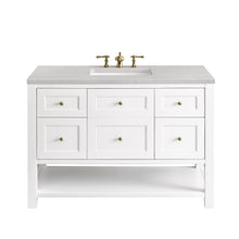 Load image into Gallery viewer, Breckenridge 48&quot; Single Vanity, Bright White w/ 3CM Eternal Serena Top James Martin Vanities