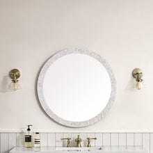 Load image into Gallery viewer, Callie 30&quot; Round Mirror, White Mother of Pearl James Martin Vanities