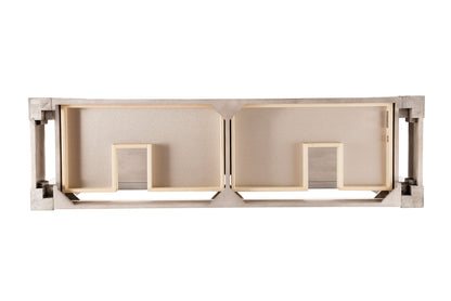 Brooklyn 63" Wooden Sink Console, Platinum Ash James Martin