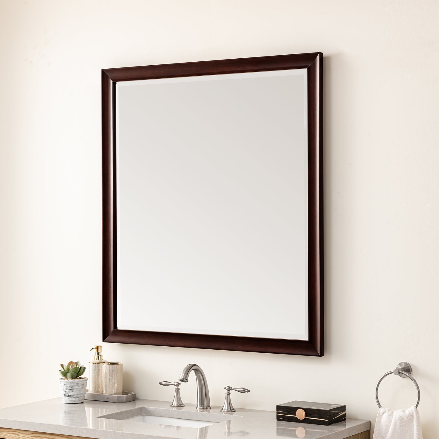Glenbrooke 36" Mirror, Burnished Mahogany James Martin Vanities