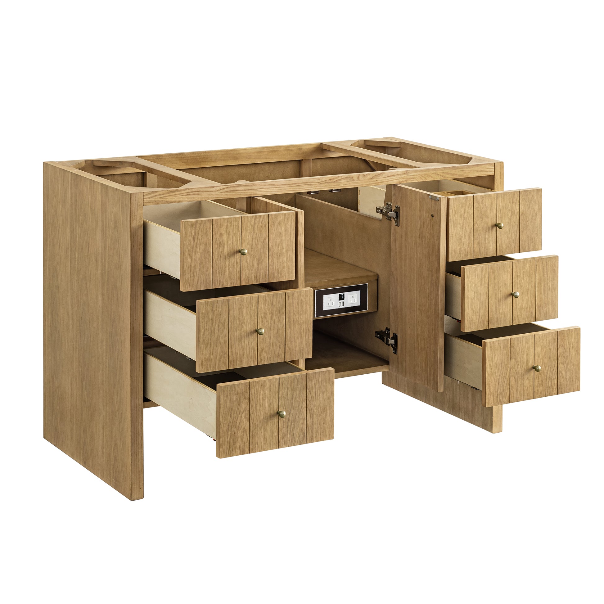 Hudson 48" Single Vanity, Light Natural Oak James Martin Vanities