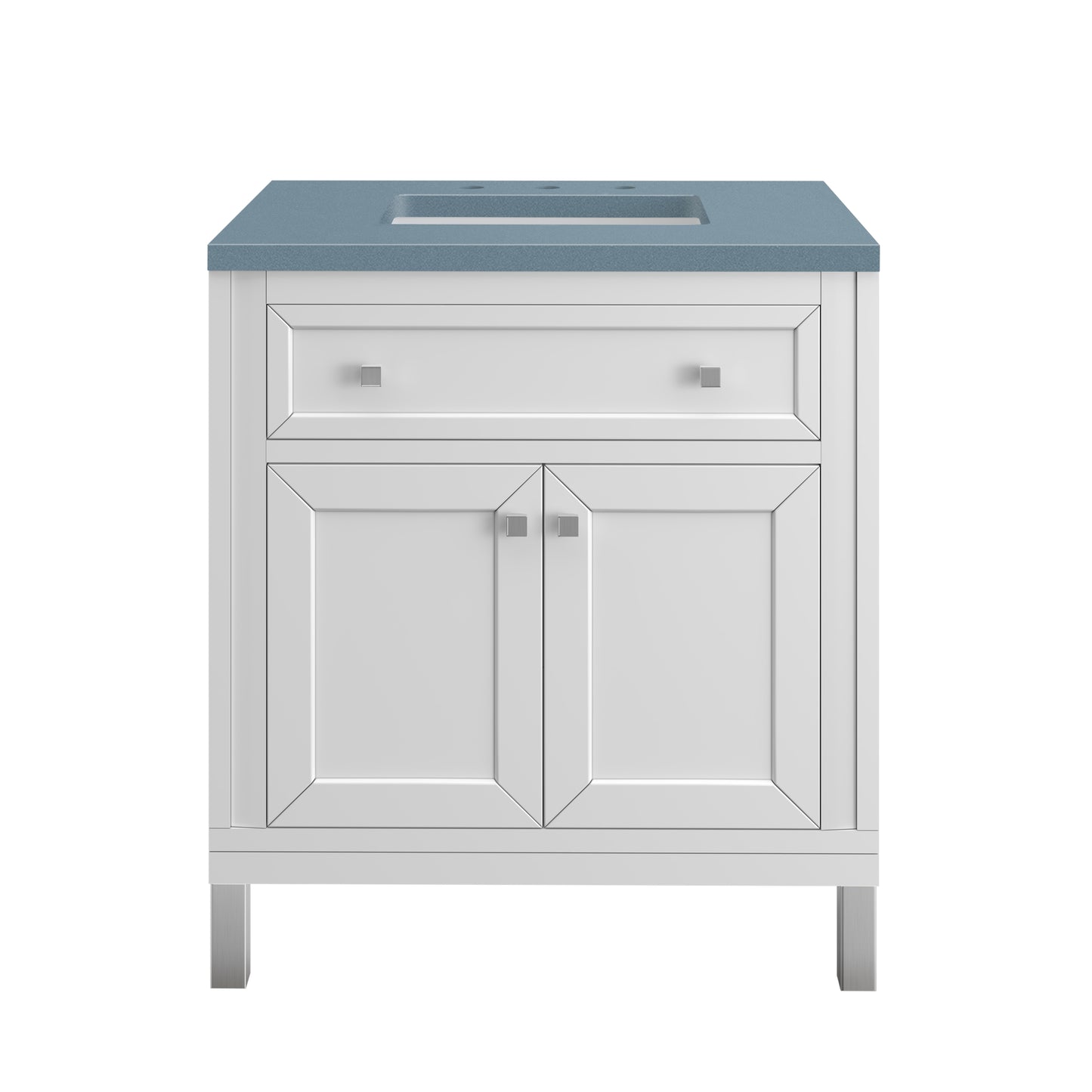 Part: Chicago Knobs and Legs Set for V30" and V36" in Brushed Nickel James Martin Vanities