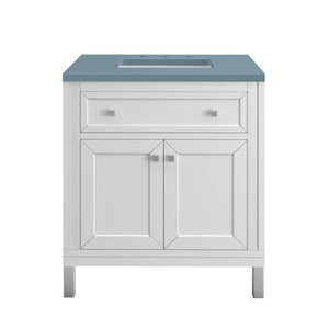 Part: Chicago Knobs and Legs Set for V30" and V36" in Brushed Nickel James Martin Vanities