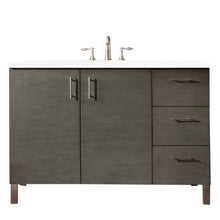 Load image into Gallery viewer, Metropolitan 48&quot; Single Vanity, Silver Oak, w/ 3 CM White Zeus Quartz Top James Martin Vanities