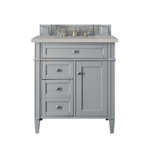 Load image into Gallery viewer, Brittany 30&quot; Single Vanity, Urban Gray, w/ 3 CM Eternal Serena Quartz Top James Martin Vanities