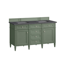 Load image into Gallery viewer, Bathroom Vanities Outlet Atlanta Renovate for LessBrittany 60&quot; Double Vanity, Smokey Celadon w/ 3CM Charcoal Soapstone Top