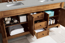 Load image into Gallery viewer, Bathroom Vanities Outlet Atlanta Renovate for LessBrookfield 72&quot; Double Vanity, Country Oak w/ 3 CM Eternal Serena Quartz Top