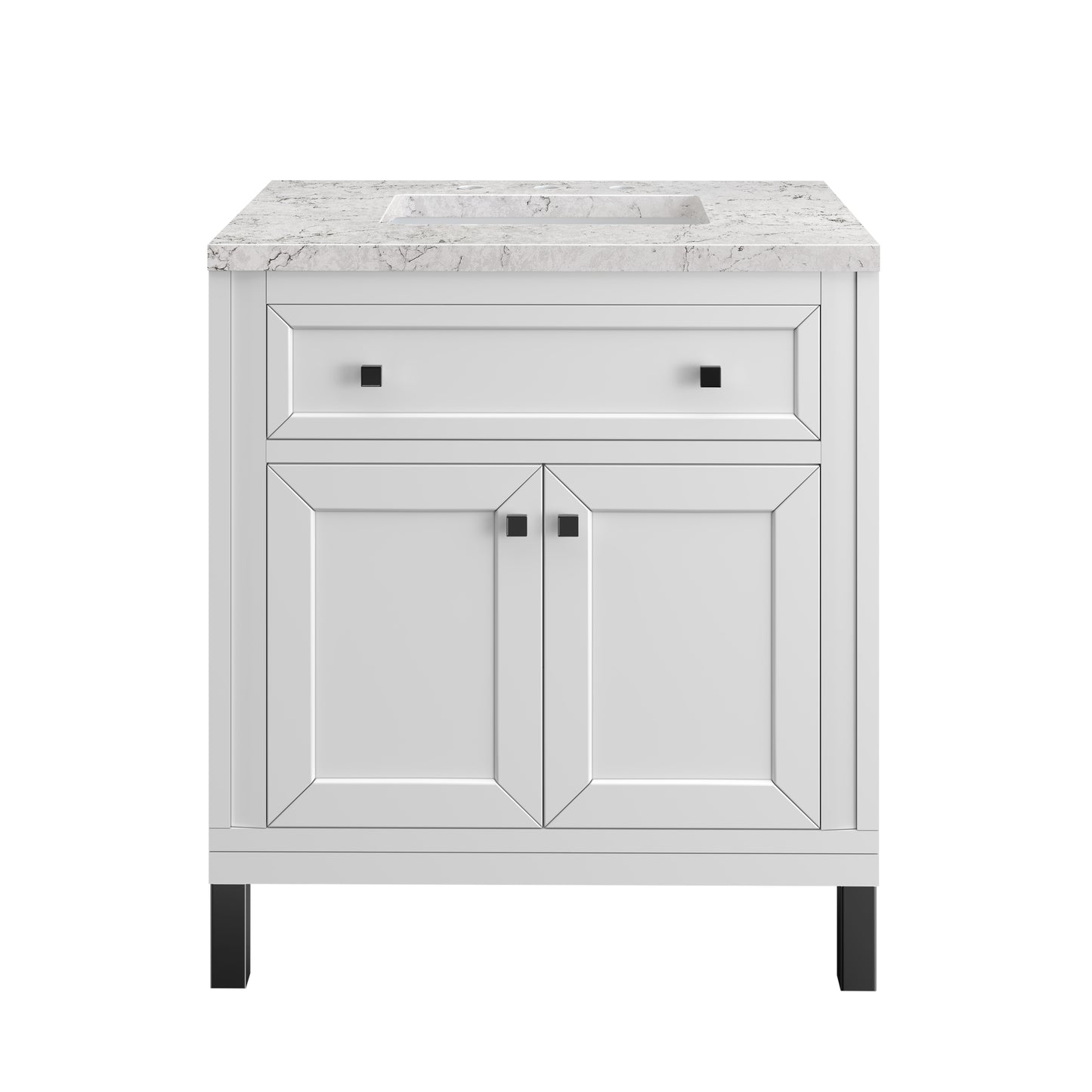 Bathroom Vanities Outlet Atlanta Renovate for LessPart: Chicago Knobs and Legs Set for V30" and V36" in Matte Black