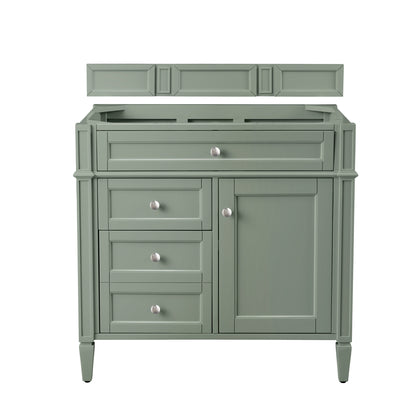 Brittany 36" Single Vanity, Smokey Celadon James Martin Vanities