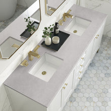 Load image into Gallery viewer, Chicago 72&quot; Double Vanity, Glossy White w/ 3CM Eternal Serena Top James Martin Vanities