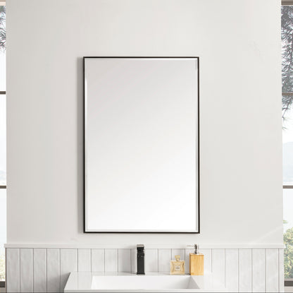 Rohe 26" Mirror, Matte Black James Martin Vanities