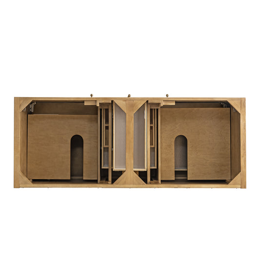 Hudson 60" Double Vanity, Light Natural Oak James Martin Vanities