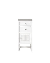 Load image into Gallery viewer, Athens 15&quot; Cabinet w/ Drawers &amp; Door, Glossy White w/ 3 CM Eternal Serena Top James Martin Vanities