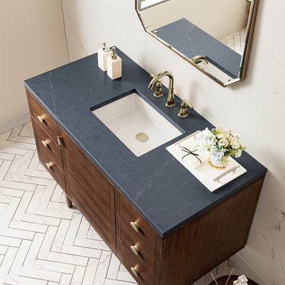 Amberly 48" Single Vanity, Mid-Century Walnut James Martin Vanities