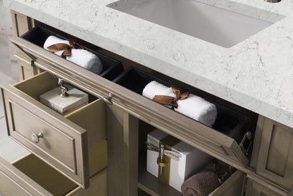 Bathroom Vanities Outlet Atlanta Renovate for LessBristol 36" Single Vanity, Whitewashed Walnut, w/ 3 CM Eternal Jasmine Pearl Quartz Top