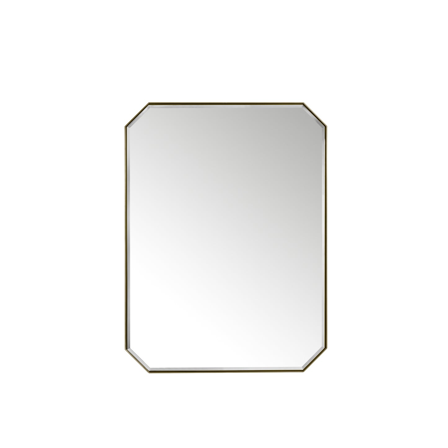 Rohe 30" Octagon Mirror, Champagne Brass James Martin Vanities