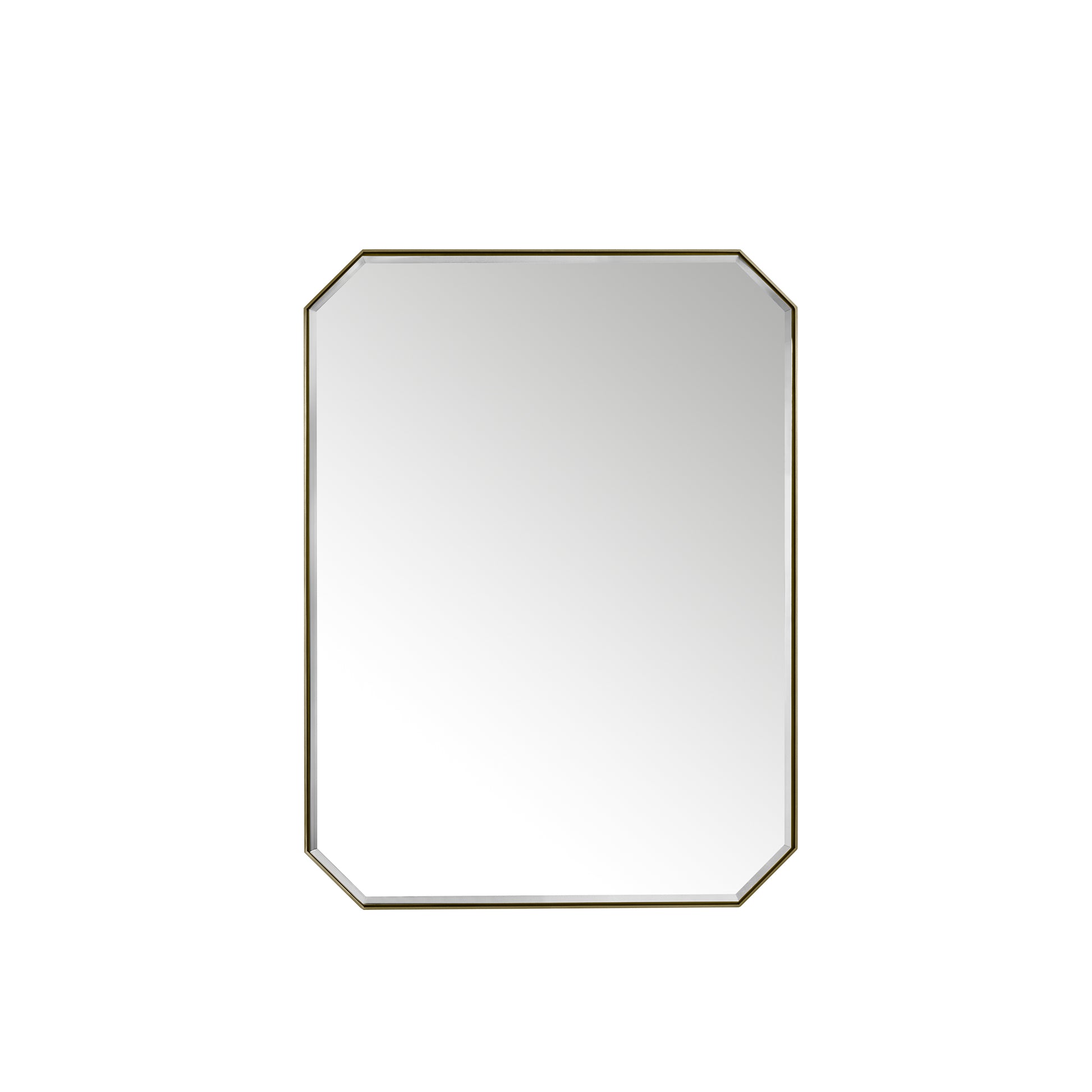 Rohe 30" Octagon Mirror, Champagne Brass James Martin Vanities