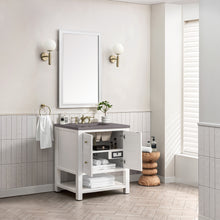 Load image into Gallery viewer, Breckenridge 30&quot; Single Vanity, Bright White w/ 3CM Grey Expo Top James Martin Vanities