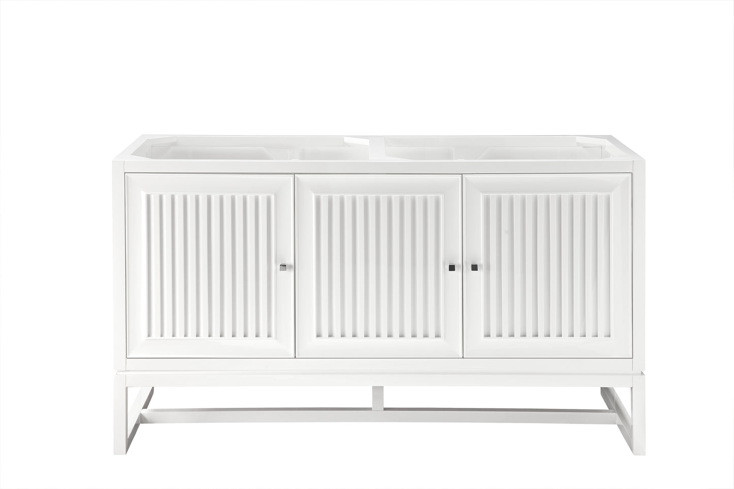 Athens 60" Double Vanity Cabinet, Glossy White James Martin Vanities