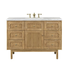 Load image into Gallery viewer, Laurent 48&quot; Single Vanity, Light Natural Oak w/ 3CM Arctic Fall Top James Martin Vanities