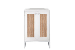 Bathroom Vanities Outlet Atlanta Renovate for LessChianti 24" Single Vanity Cabinet, Glossy White, Brushed Nickel