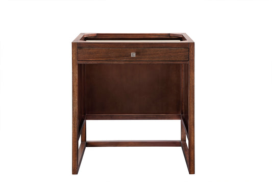 Athens 30"  Countertop  Unit (makeup counter), Mid Century Acacia James Martin