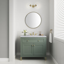 Load image into Gallery viewer, Chicago 36&quot; Single Vanity, Smokey Celadon w/ 3CM Carrara Marble Top James Martin Vanities