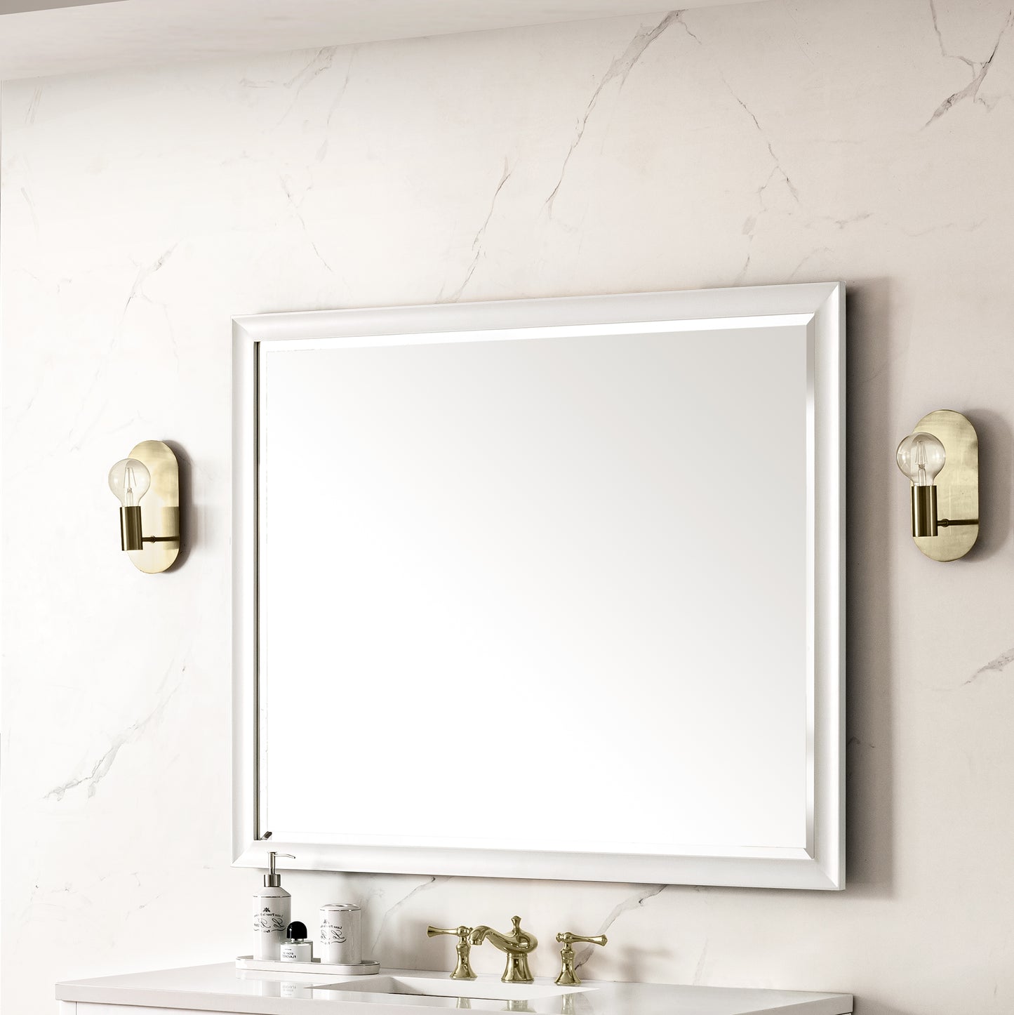 Glenbrooke 48" Mirror, Bright White James Martin Vanities