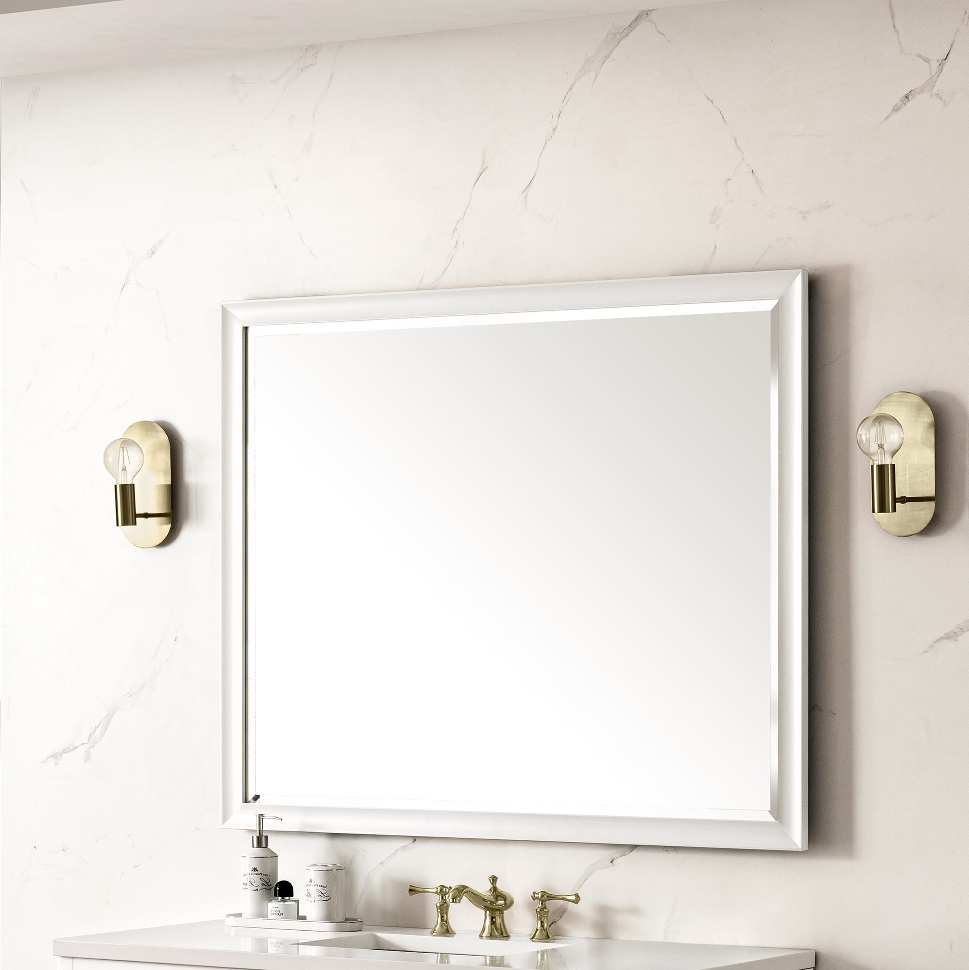 Glenbrooke 48" Mirror, Bright White James Martin Vanities