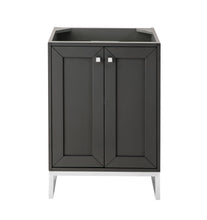 Load image into Gallery viewer, Chianti 24&quot; Single Vanity Cabinet, Mineral Grey, Brushed Nickel James Martin Vanities