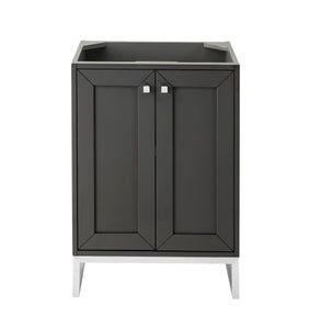 Chianti 24" Single Vanity Cabinet, Mineral Grey, Brushed Nickel James Martin Vanities