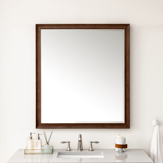 Glenbrooke 36" Mirror, Mid-Century Walnut James Martin Vanities