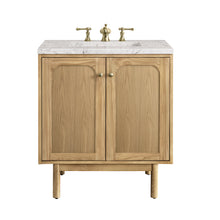 Load image into Gallery viewer, Laurent 30&quot; Single Vanity, Light Natural Oak w/ 3CM Eternal Jasmine Pearl Top James Martin Vanities