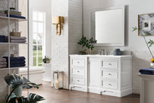 Load image into Gallery viewer, De Soto 60&quot; Single Vanity, Bright White w/ 3 CM White Zeus Quartz Top James Martin Vanities