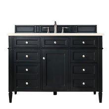 Load image into Gallery viewer, Brittany 48&quot; Black Onyx Single Vanity w/ 3 CM Eternal Marfil Quartz Top James Martin Vanities