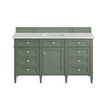 Load image into Gallery viewer, Brittany 60&quot; Single Vanity, Smokey Celadon w/ 3CM Arctic Fall Top James Martin Vanities