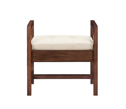 Addison 24.5" Upholsted Bench, Mid Century Acacia James Martin Vanities