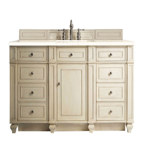 Bristol 60" Single Vanity, Vintage Vanilla, w/ 3 CM Eternal Marfil Quartz Top James Martin Vanities