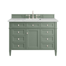 Load image into Gallery viewer, Brittany 48&quot; Single Vanity, Smokey Celadon w/ 3CM Ethereal Noctis Top James Martin Vanities