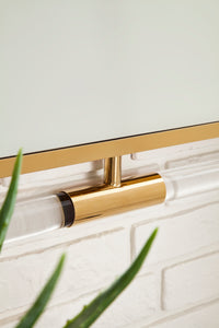 South Beach 30" Mirror, Polished Gold and Lucite James Martin Vanities