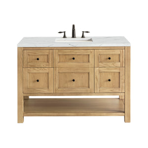 Breckenridge 48" Single Vanity, Light Natural Oak w/ 3CM Ethereal Noctis Top James Martin Vanities