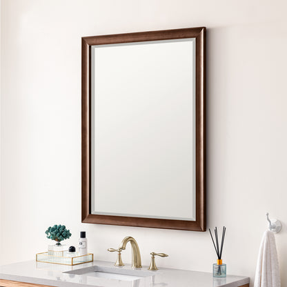 Glenbrooke 30" Mirror, Mid-Century Walnut James Martin Vanities