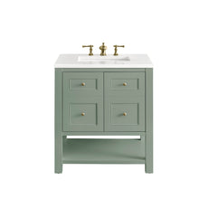 Load image into Gallery viewer, Breckenridge 30&quot; Single Vanity, Smokey Celadon w/ 3CM White Zeus Top James Martin Vanities