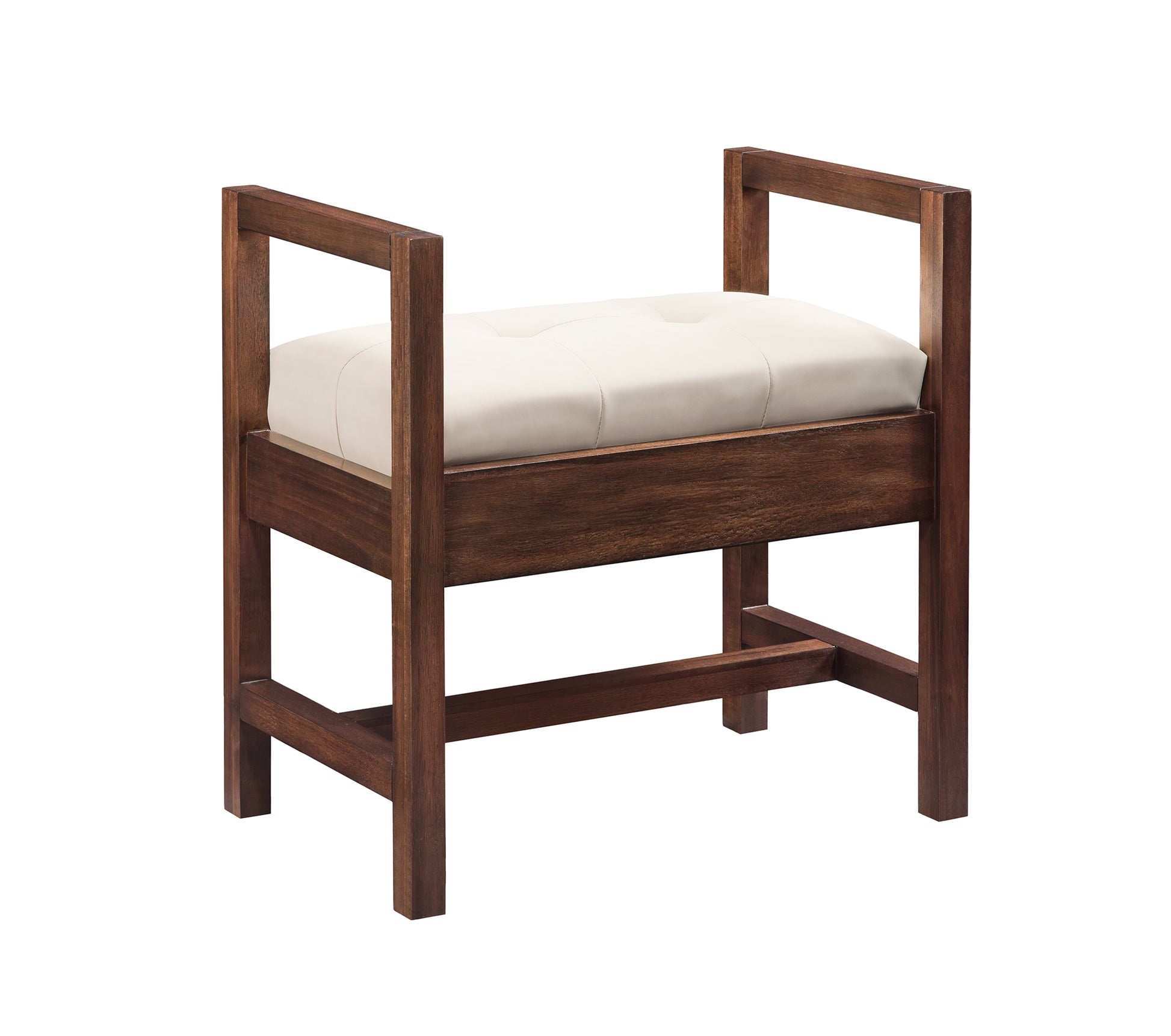 Bathroom Vanities Outlet Atlanta Renovate for LessAddison 24.5" Upholsted Bench, Mid Century Acacia