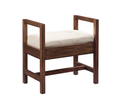 Bathroom Vanities Outlet Atlanta Renovate for LessAddison 24.5" Upholsted Bench, Mid Century Acacia