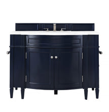 Load image into Gallery viewer, Brittany 46&quot; Single Vanity, Victory Blue w/ 3 CM White Zeus Quartz Top James Martin Vanities