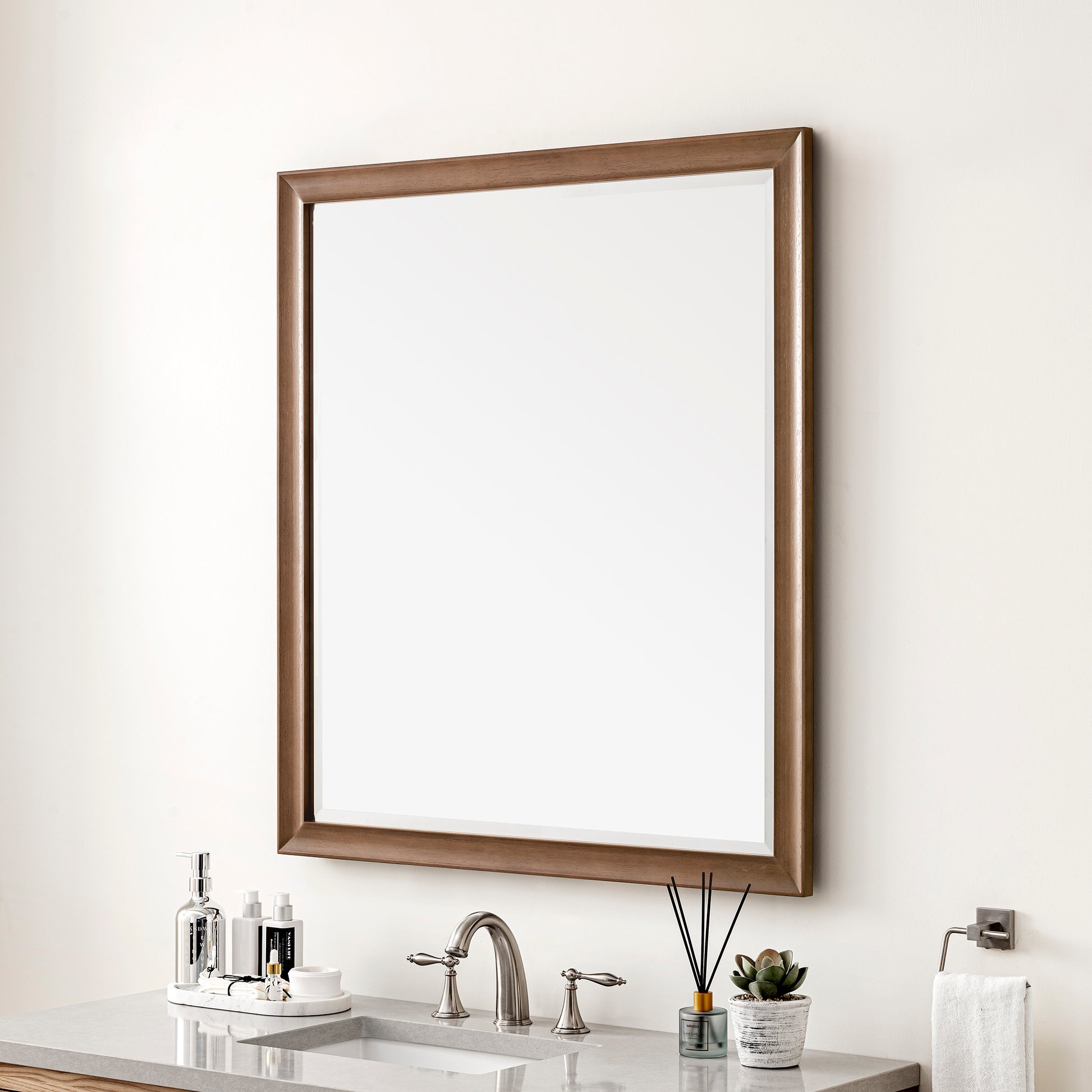 Glenbrooke 36" Mirror, Whitewashed Walnut James Martin Vanities