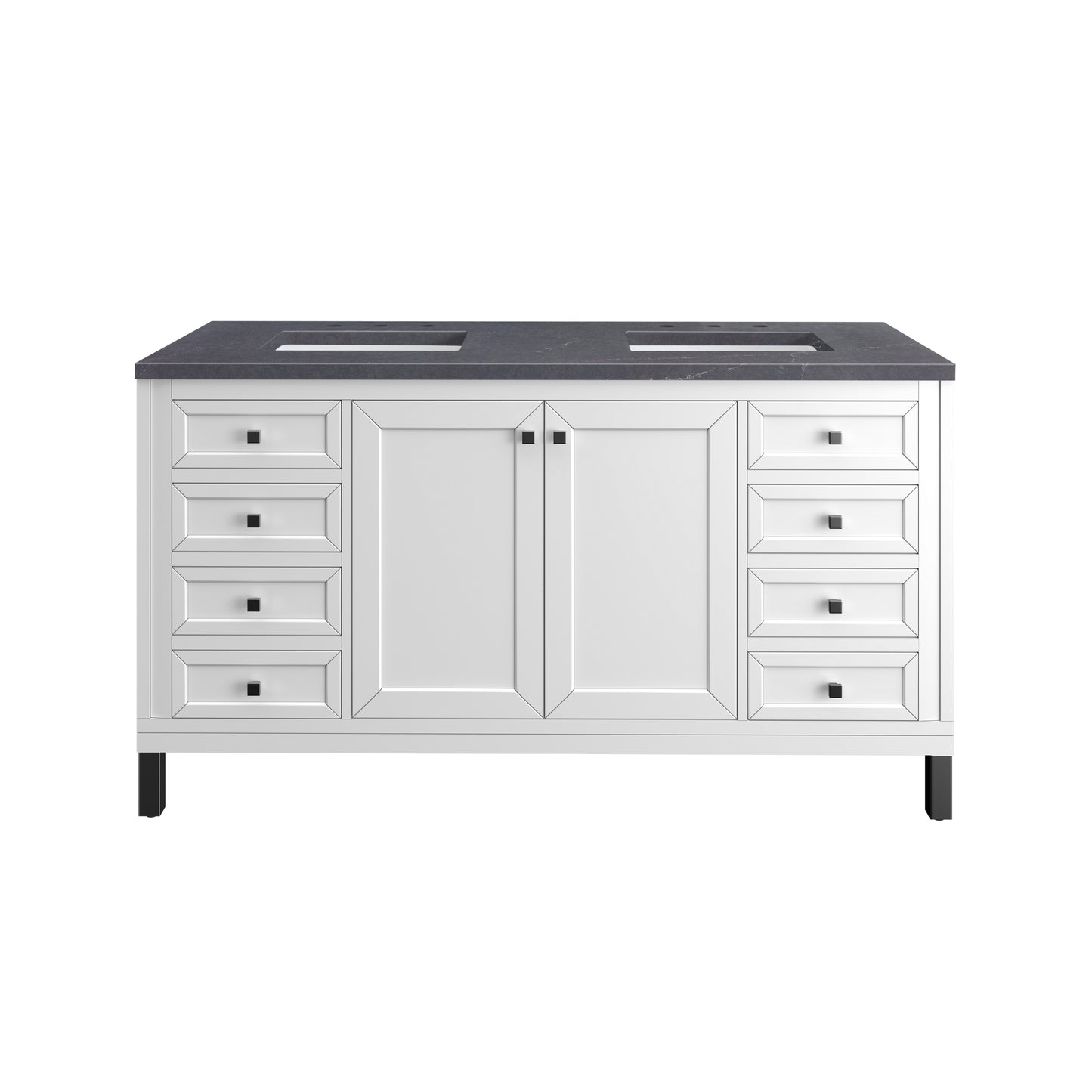 Part: Chicago Knobs and Legs Set for V60" in Matte Black James Martin Vanities