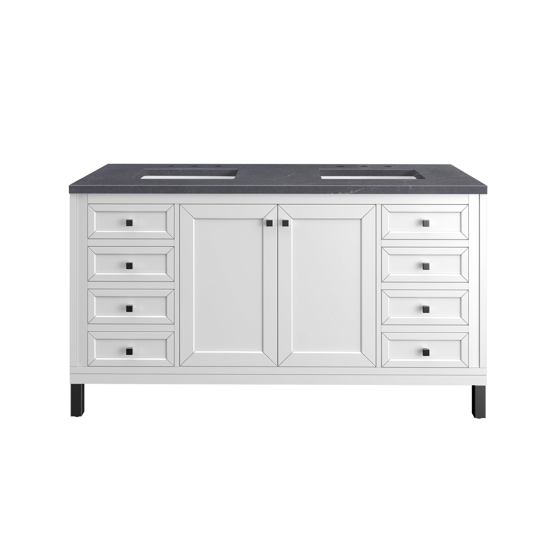 Part: Chicago Knobs and Legs Set for V60" in Matte Black James Martin Vanities
