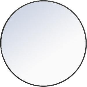 Elegant Lighting Mr404x-36 Eternity 36" Diameter Circular Beveled Metal Framed B Elegant Lighting